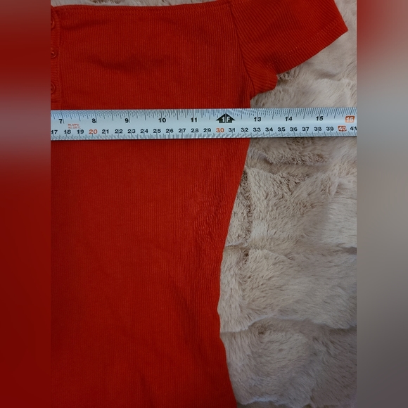 Garage Off Shoulder Button Top size S - Picture 3 of 4